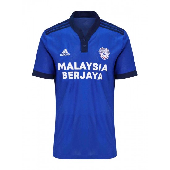 Camisola Cardiff City Equipamento Primeiro 2021-2022 Manga Curta
